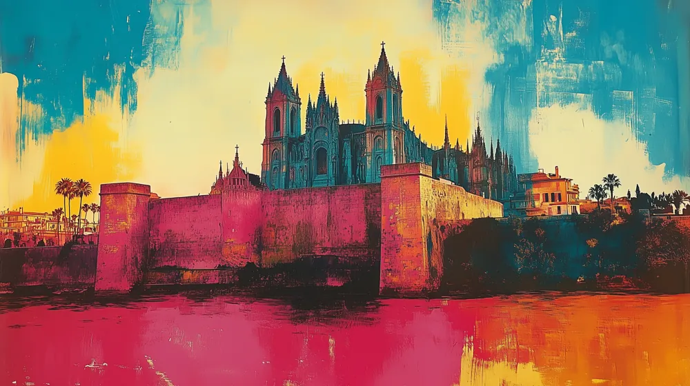 Cathedral Pop — hand-painted canvas, ON ART, available in all sizes