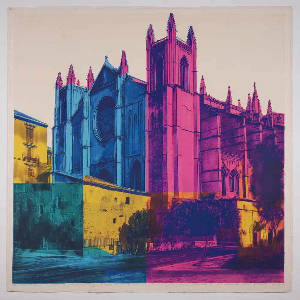 Cathedral Print — hand-painted canvas, ON ART, available in all sizes