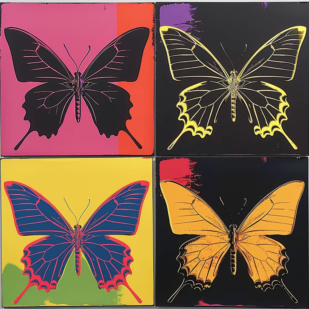 Butterflies — hand-painted canvas, ON ART, available in all sizes
