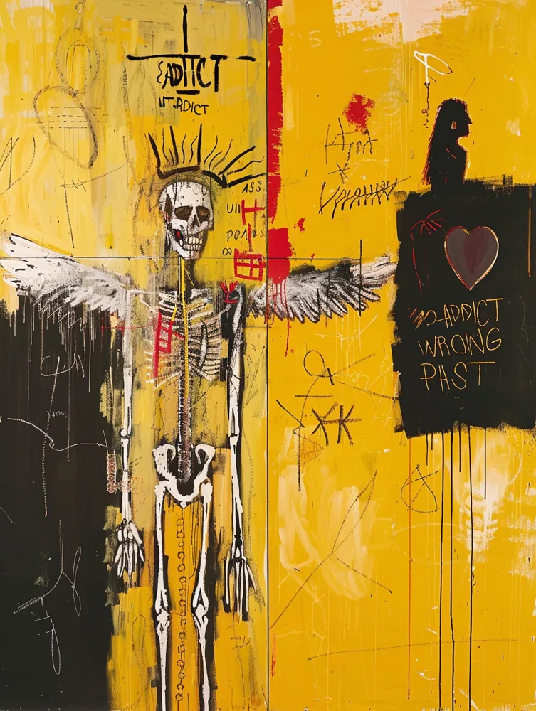Yellow Angel — hand-painted canvas, ON ART, available in all sizes