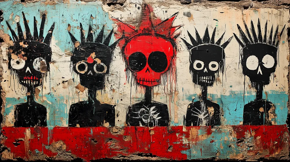Red Sun — hand-painted canvas, ON ART, available in all sizes