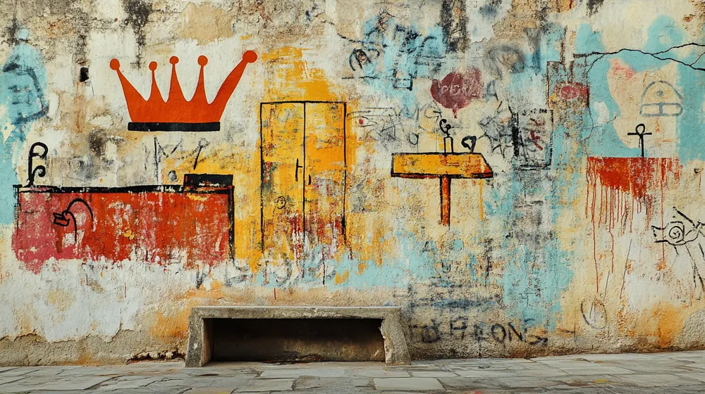 Crown Wall — hand-painted canvas, ON ART, available in all sizes