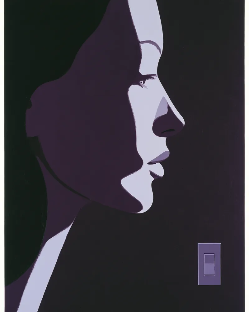 Profile Switch — hand-painted canvas, ON ART, available in all sizes