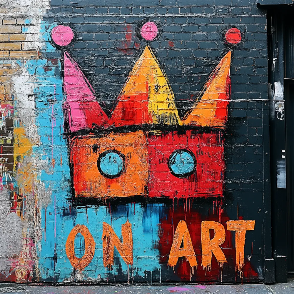ON ART Crown — hand-painted canvas, ON ART, available in all sizes