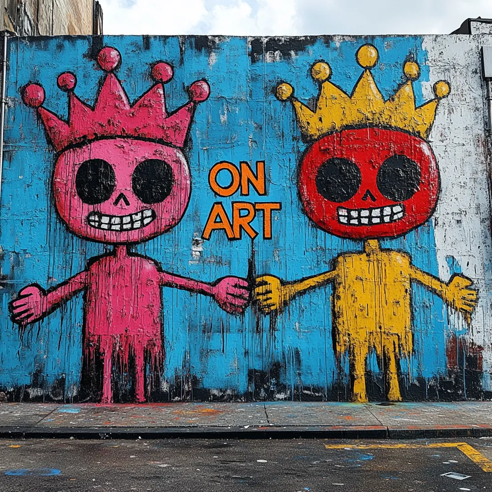 ON ART Couple — hand-painted canvas, ON ART, available in all sizes