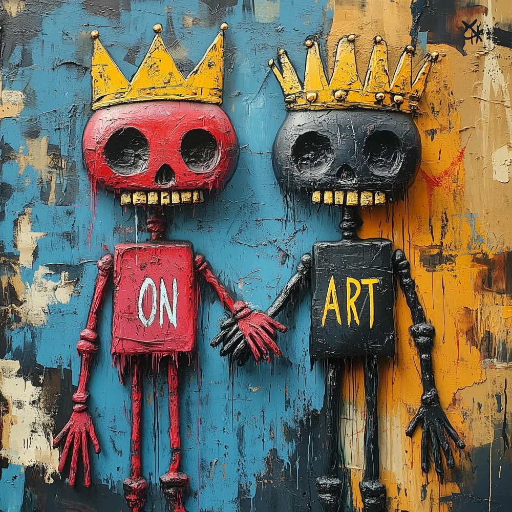 ON ART Duo — hand-painted canvas, ON ART, available in all sizes